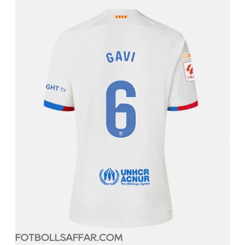 Barcelona Paez Gavi #6 Bortatröja 2023-24 Kortärmad